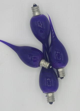 4pk Dark Purple Dipped Filament Silicone Light Bulbs