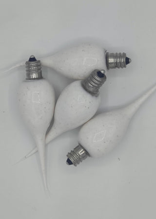 4pk Cream Dipped Filament Silicone Light Bulbs