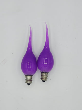 2pk Light Purple Dipped LED Silicone Light Bulbs