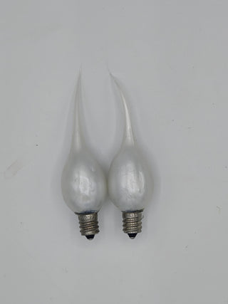 2pk Silver Dipped 40k Hour LED Silicone Light Bulbs