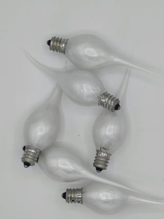 6pk Silver Dipped Incandescent Silicone Light Bulbs