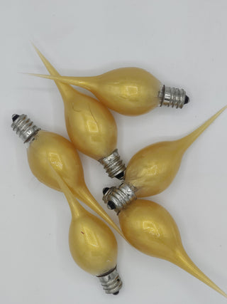 6pk Gold Dipped Incandescent Silicone Light Bulbs