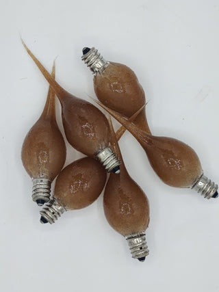 6pk Rustic Dipped Incandescent Silicone Light Bulbs