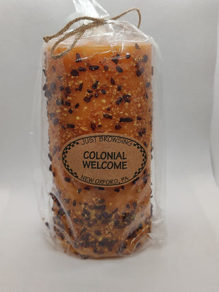 Colonial Welcome 3x6 Pillar Candle