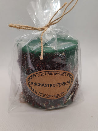 Enchanted Forest 3x3 Pillar Candle