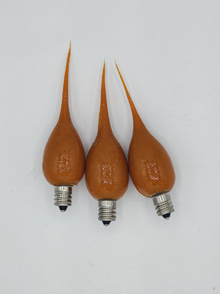 3pk Orange Peel Scented Filament Silicone Light Bulbs