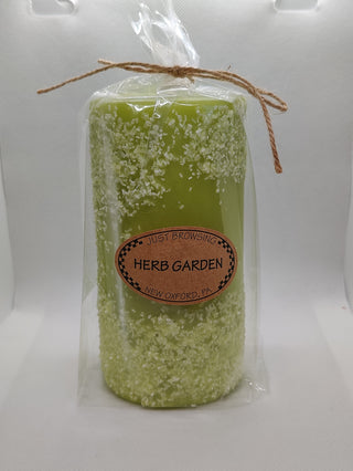 Herb Garden 3x6 Pillar Candle