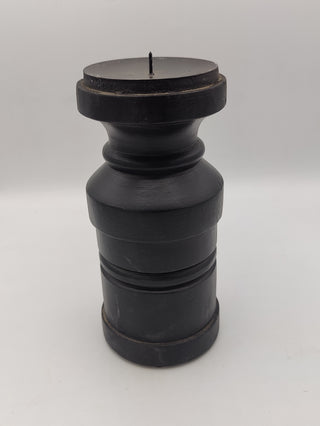 Large Pillar Candle Holder - Black