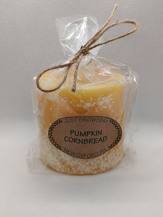 Pumpkin Cornbread 3x3 Pillar Candle