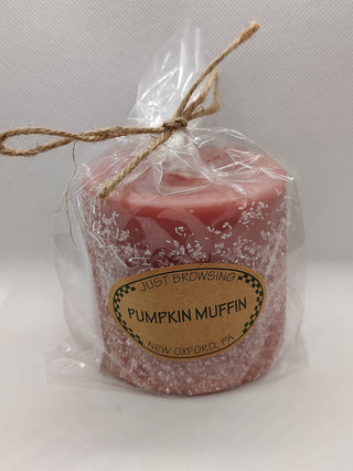 Pumpkin Muffin 3x3 Pillar Candle