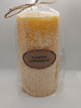 Pumpkin Cornbread 3x6 Pillar Candle