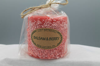 Balsam And Berry 3x3 Pillar Candle