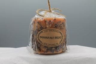 Banana Nut Bread 3x3 Pillar Candle