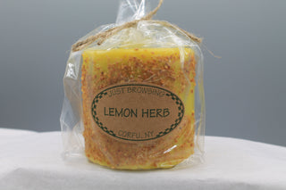 Lemon Herb 3x3 Pillar Candle