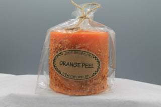 Orange Peel 3x3 Pillar Candle