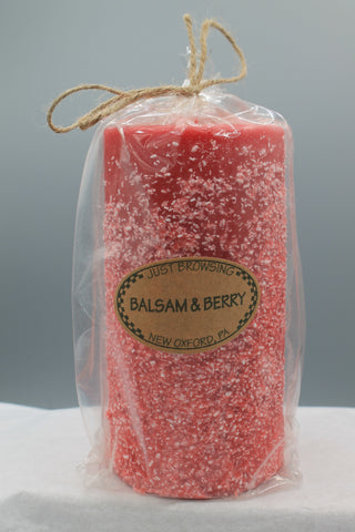 Balsam And Berry 3x6 Pillar Candle