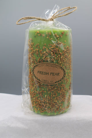 Fresh Pear 3x6 Pillar Candle