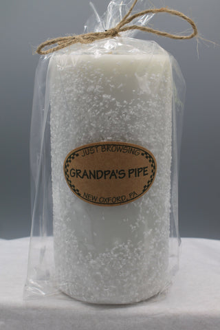 Grandpa's Pipe 3x6 Pillar Candle