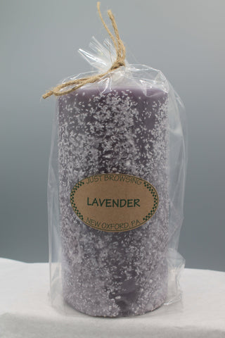Lavender 3x6 Pillar Candle