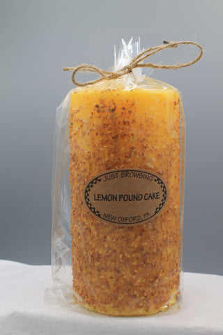 Lemon Pound Cake 3x6 Pillar Candle