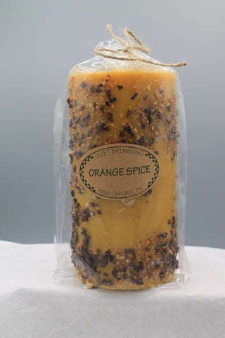 Orange Spice 3x6 Pillar Candle