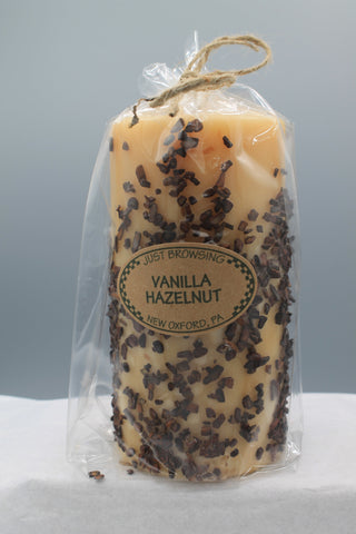 Vanilla Hazelnut 3x6 Pillar Candle