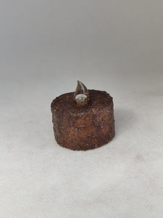LED Timer Tealight 1.25 Inch - Dark Rustic