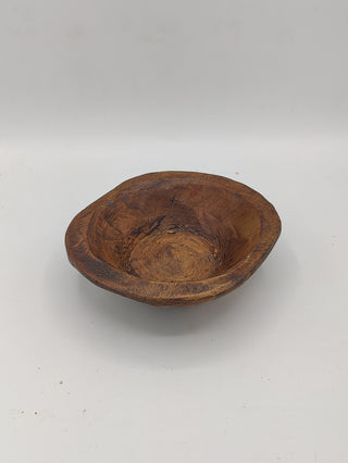 Wood Dough Bowl - Small Round