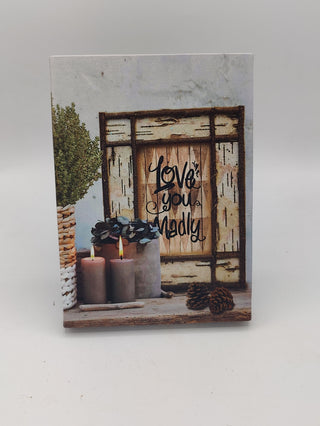 LED Timer Light Up Picture Frame - Love You Madly
